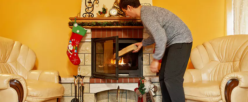 Rusted Metal Fireplace Restoration in Ensley, Florida